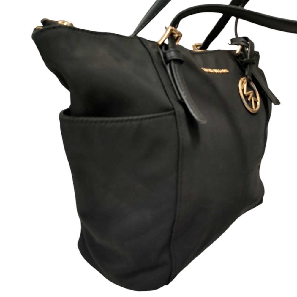 Michael Kors Bedford Black Nylon East Women's Shoulder Bag - Picture 6 of 15